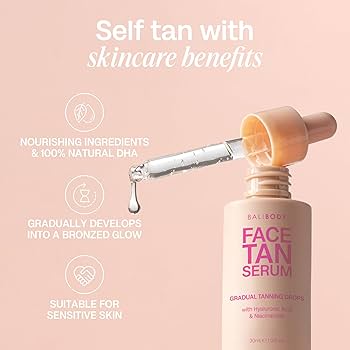 Amazon.com: Bali Body Face Tan Serum | Gradual Face Serum